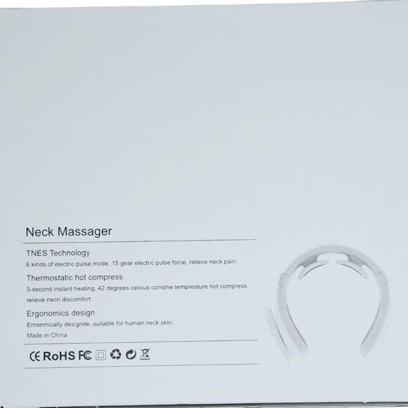 ST-304 Electric Pulse Neck Massager w/ Heat Pain Relief Rechargeable Wellness - Picture 2 of 3